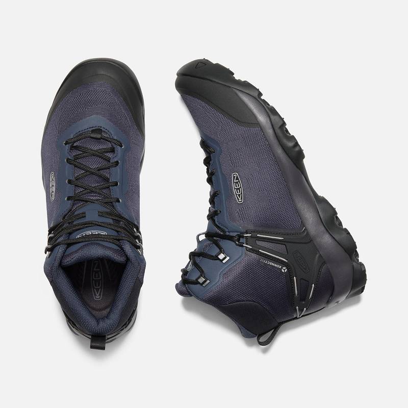 Keen Venture Vent Wanderstiefel Herren DE-01485 Blue Nights/Drizzle - Keen Herrenschuhe Blau